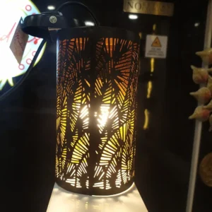 Rectangular pendant light black finish