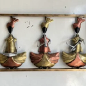 Metal Musician Wall Art with traditional musician figures