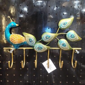 Peacock metal Key Holder